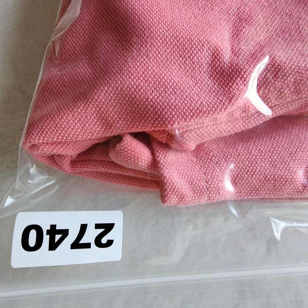 Tommy Hilfiger Polo Shirt Mens Small Pink Short Sleeve Pique Preppy Classic Work - Picture 10 of 10